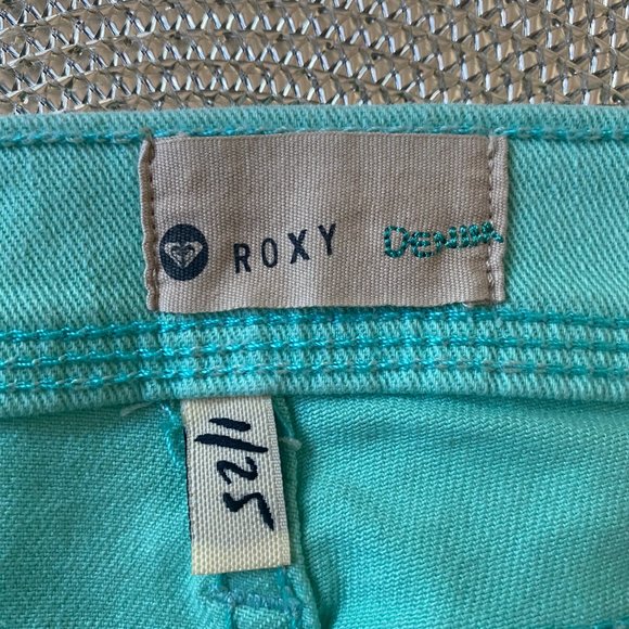 Roxy Mint Green Denim Shorts NWOT - Picture 5 of 8
